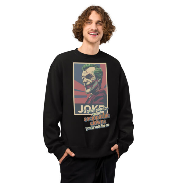 Vote for the Joke – Oversized heavyweight sweatshirt - Image 4