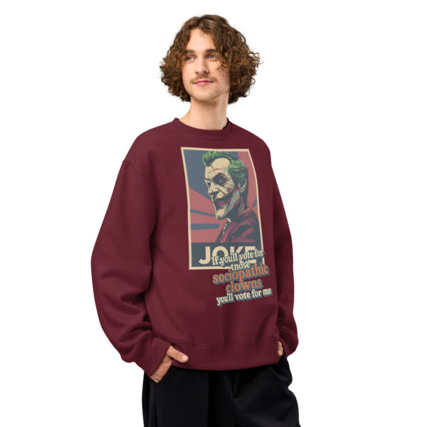 Vote for the Joke – Oversized heavyweight sweatshirt - Image 13