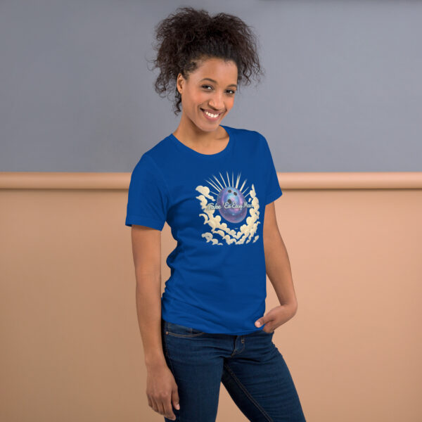 Take 'er Easy, Man - Cosmic Bowling Unisex t-shirt - Image 5